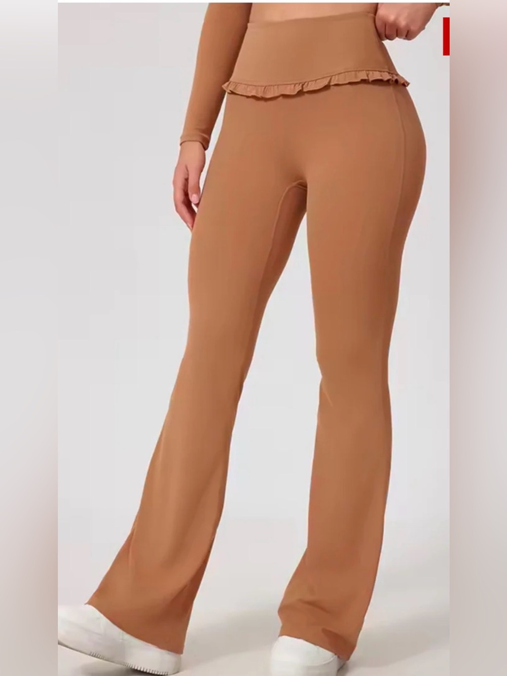 *FASH* Womens/Girls Cinnamon flare leggings with ruffled waist band .